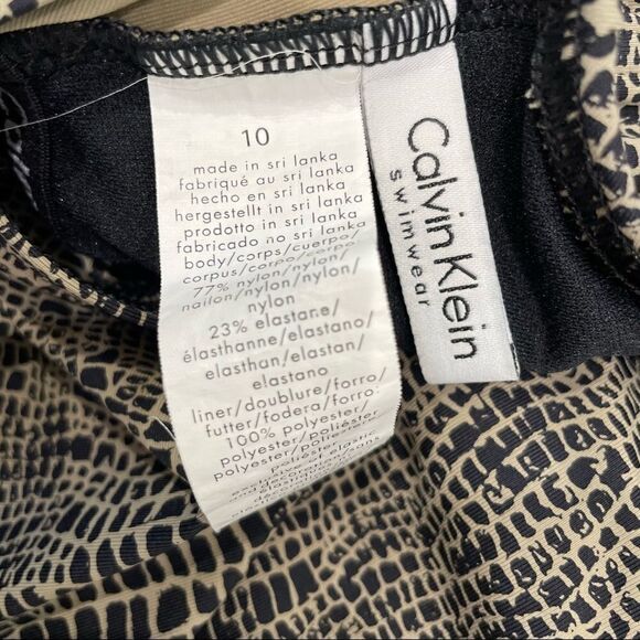 Calvin Klein Black & Tan One Piece Swimsuit! - Picture 5 of 5
